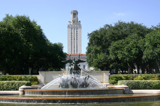 Famous University of Texas in Austin – one of many high quality educational institutions in the city