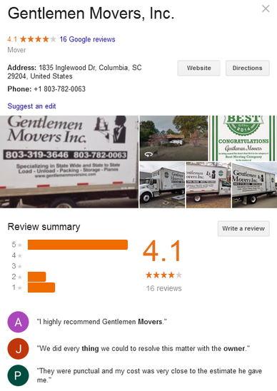 Gentlemen Movers – Location