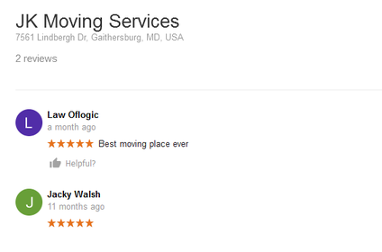 JK Moving Services – Moving reviews