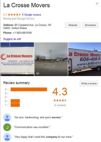 La Crosse Movers – Location