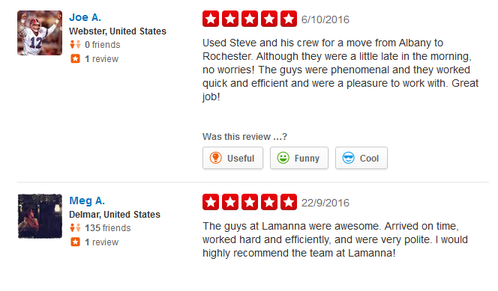 Lamanna Moving LLC – Moving reviews