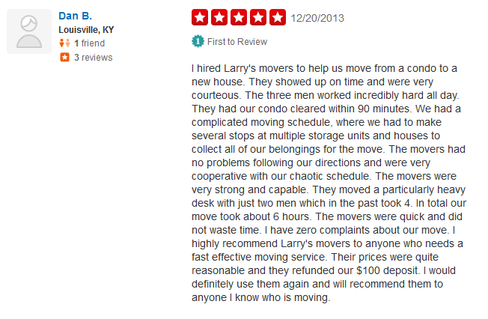 Larrys Movers – Moving review