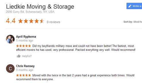 Liedkie Moving and Storage – Moving reviews