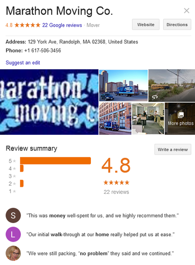 Marathon Moving Company - Location