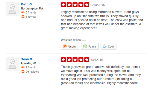 Marathon Moving Company - Moving review