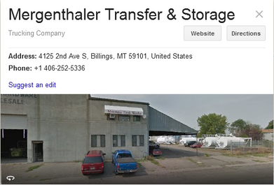 Mergenthaler Transfer and Storage - Location