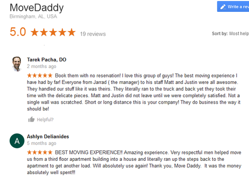 Move Daddy - Moving reviews