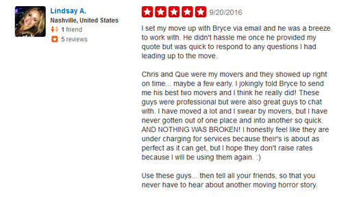 Move on Moving Company – Moving review