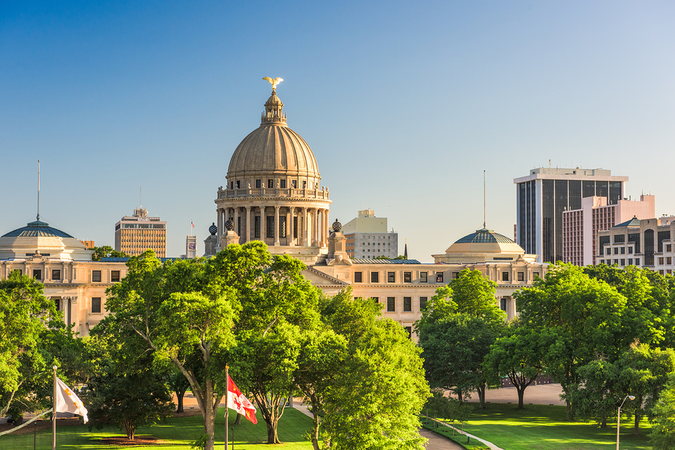 Move to Jackson - Cityscape with Capitol Building