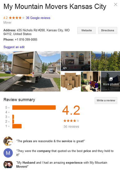 My Mountain Movers – Location and reviews