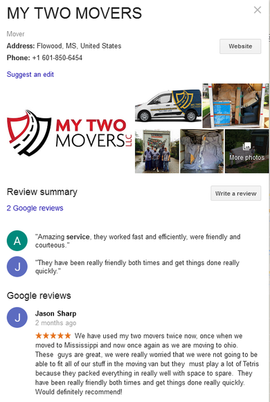 My Two Movers – Location