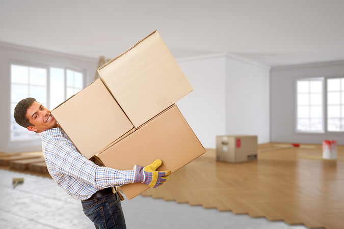Professional movers help with packing, loading, disassembly of furniture, and delivery