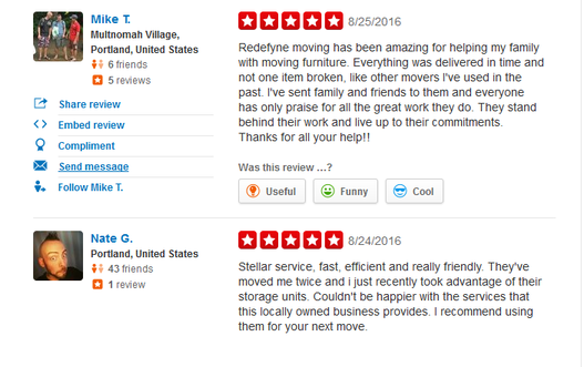 Redefyne Moving – Moving reviews