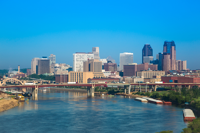 Skyline of St. Paul, capital city of Minnesota and half of the Twin Cities