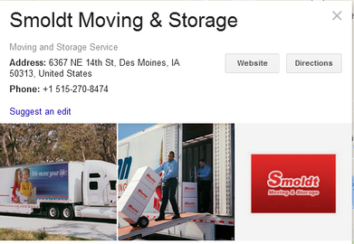 Smoldt Moving and Storage – Location