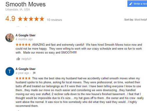 Smooth Moves – Moving reviews