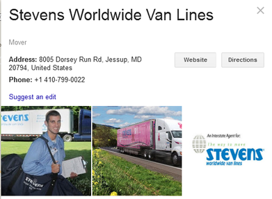 Stevens Worldwide Van Lines – Location