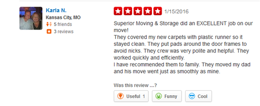 Superior Moving and Storage – Moving reviews