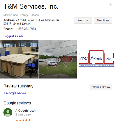 T & M Services – Location
