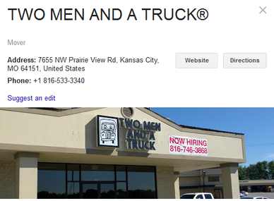 Two Men and a Truck – Location