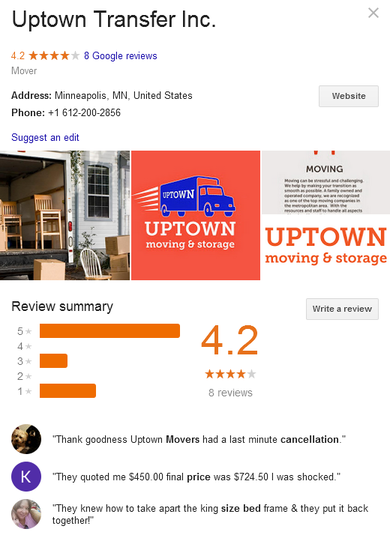 Uptown Transfer Inc – Location