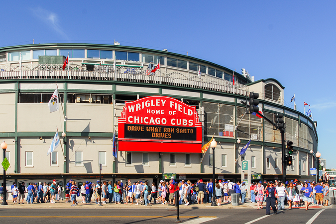 Wrigley Field – No better way to have fun on a nice day with the whole family with some live sports action