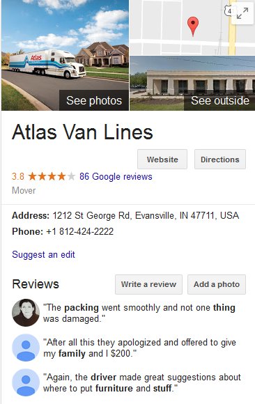Atlas Van Lines - Location