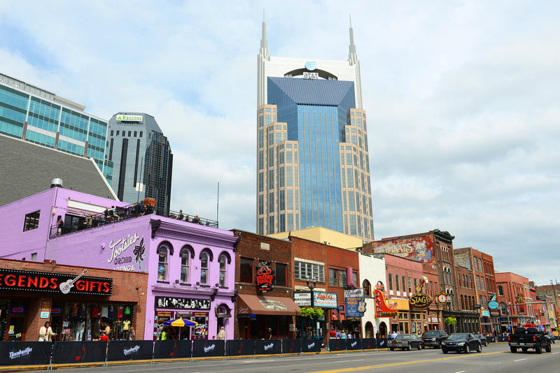 Downtown Nashville – historic and famous for country music