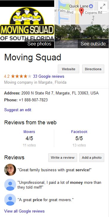 Moving Squad - Location