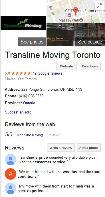 Transline Moving - Location
