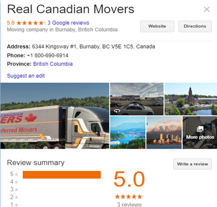 Real Canadian Movers