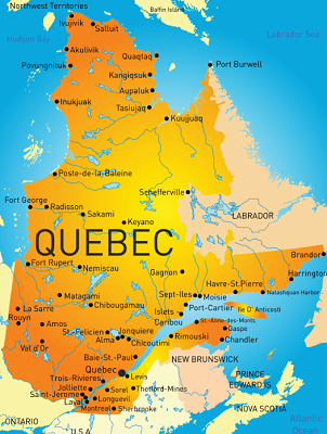 Moving partners of our network cover all areas in Quebec.