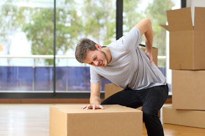 It is easy to get injured while moving if you do too much.